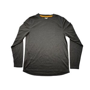 Omni-Wool Mens Black Base Layer Long Sleeve Crew Neck Casual‎ Wear Shirt Size M